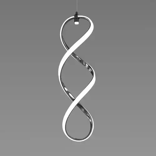 Custom made pendant led twisted lamp