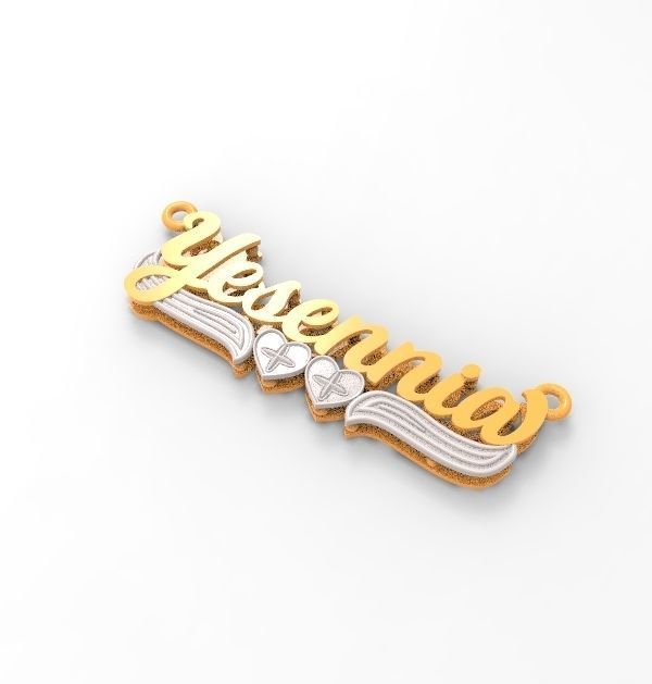 yasenniya name plate  3D print model_7