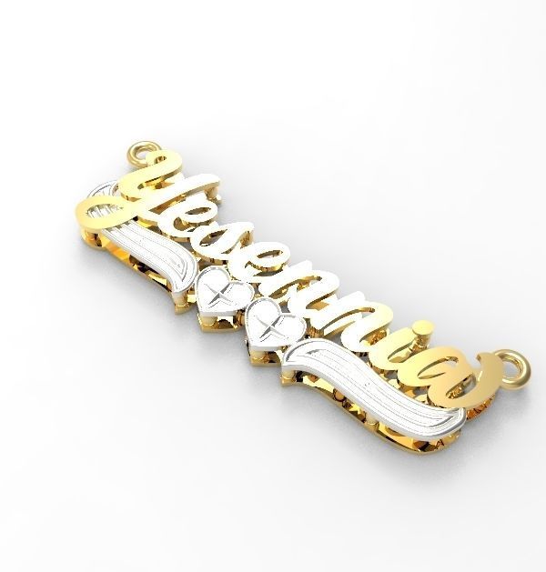 yasenniya name plate  3D print model_2