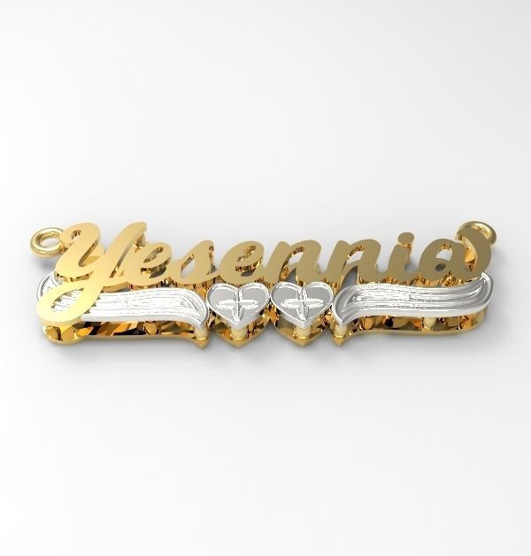 yasenniya name plate  3D print model_3
