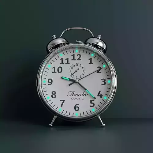 Alarm clock with  illumination 3D model