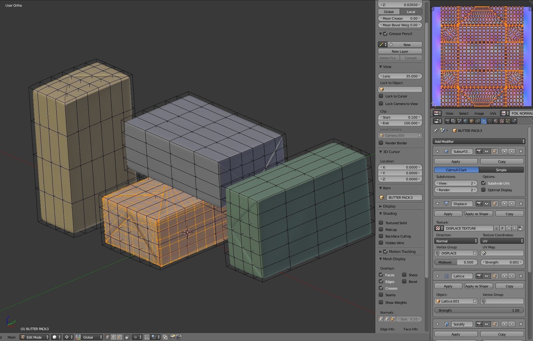 Butter pack 3D model_17