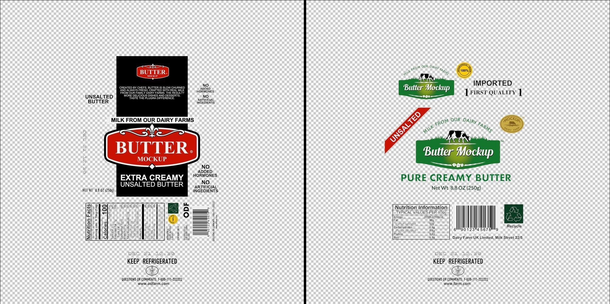 Butter pack 3D model_14