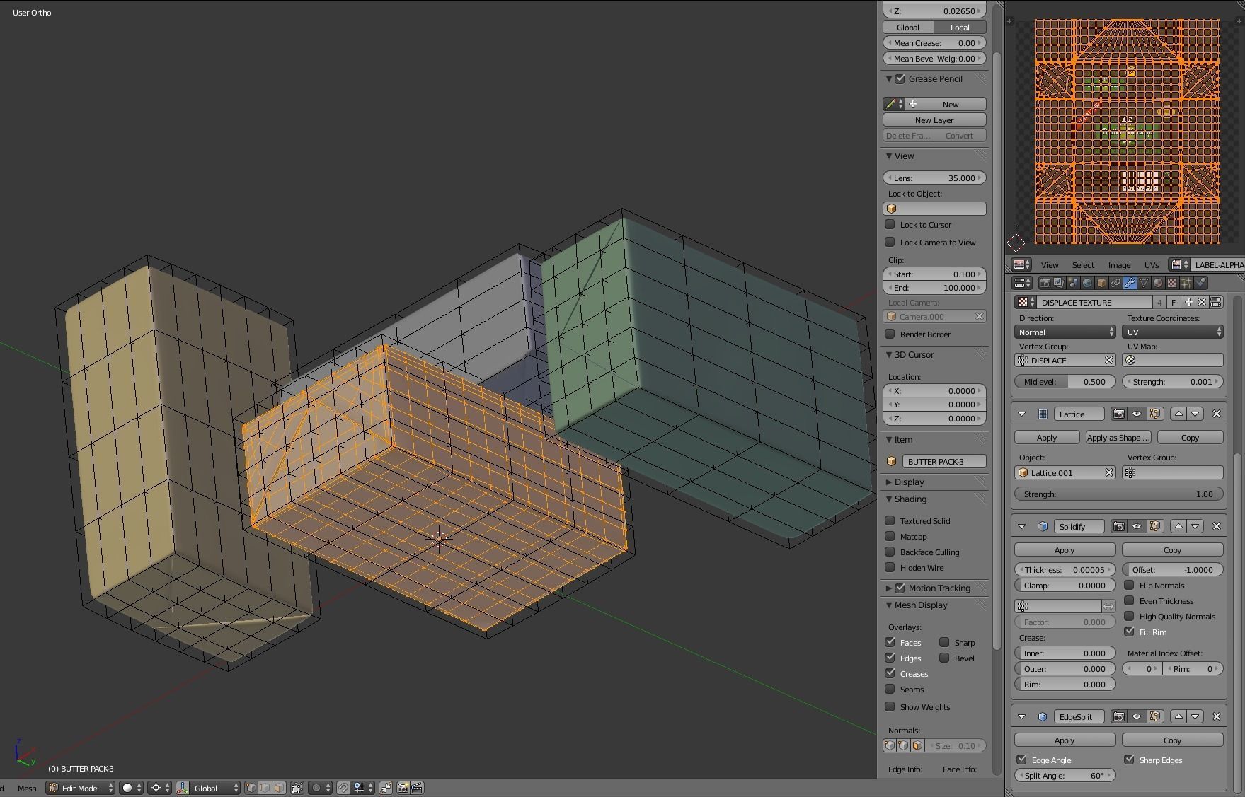 Butter pack 3D model_16