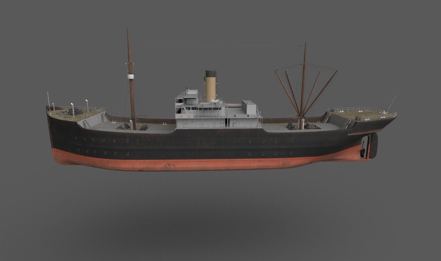 RMS Empress of India 1890 Low-poly 3D model_1