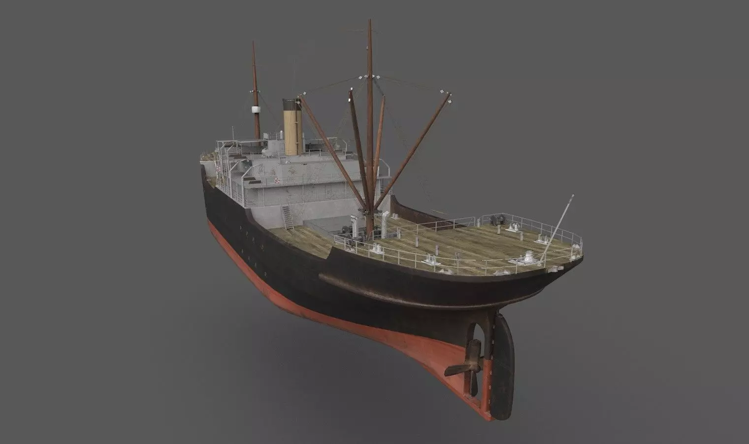 RMS Empress of India 1890 Low-poly 3D model_0
