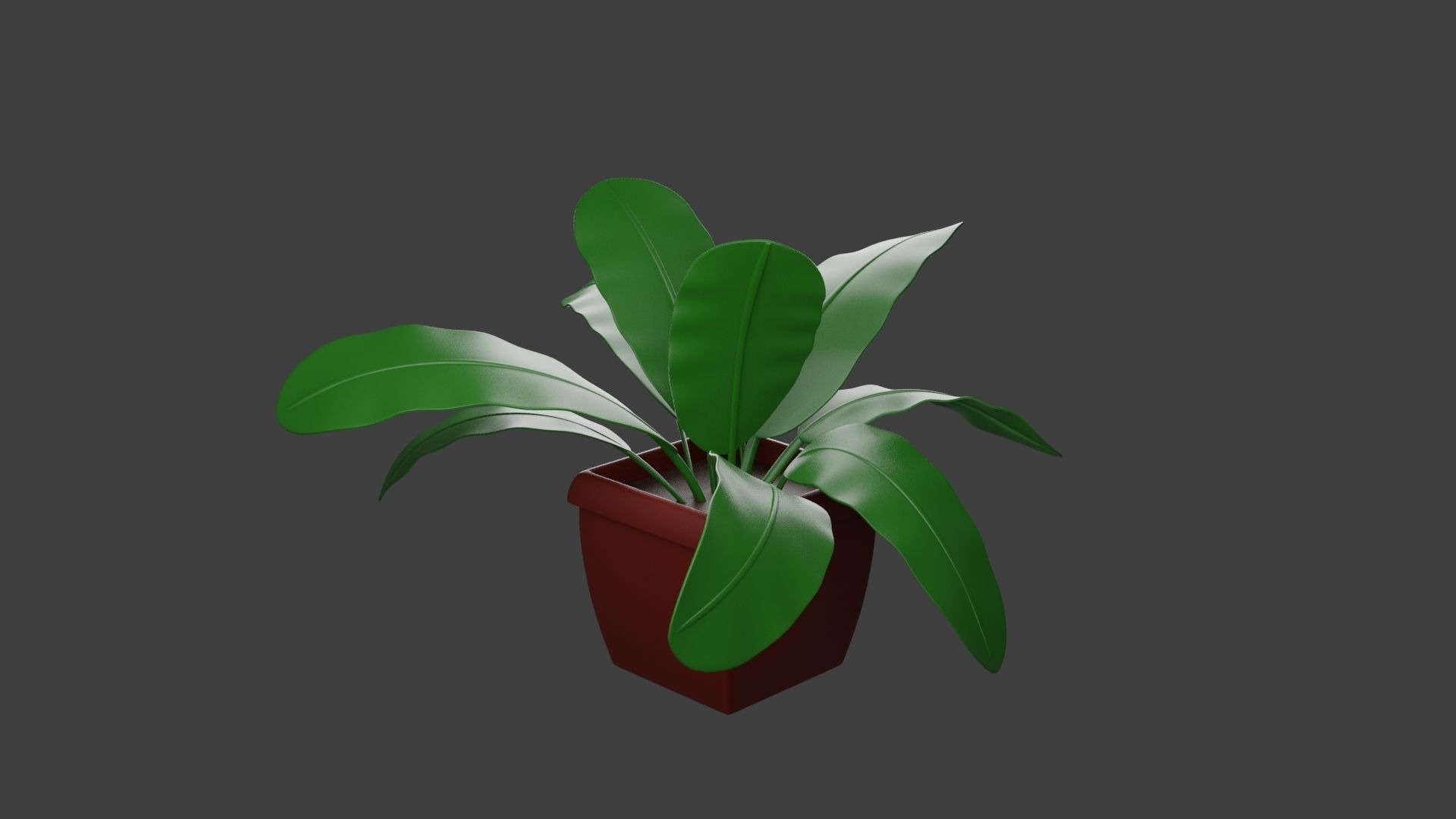 Houseplant 3D Model plant in pot 3D print model_2