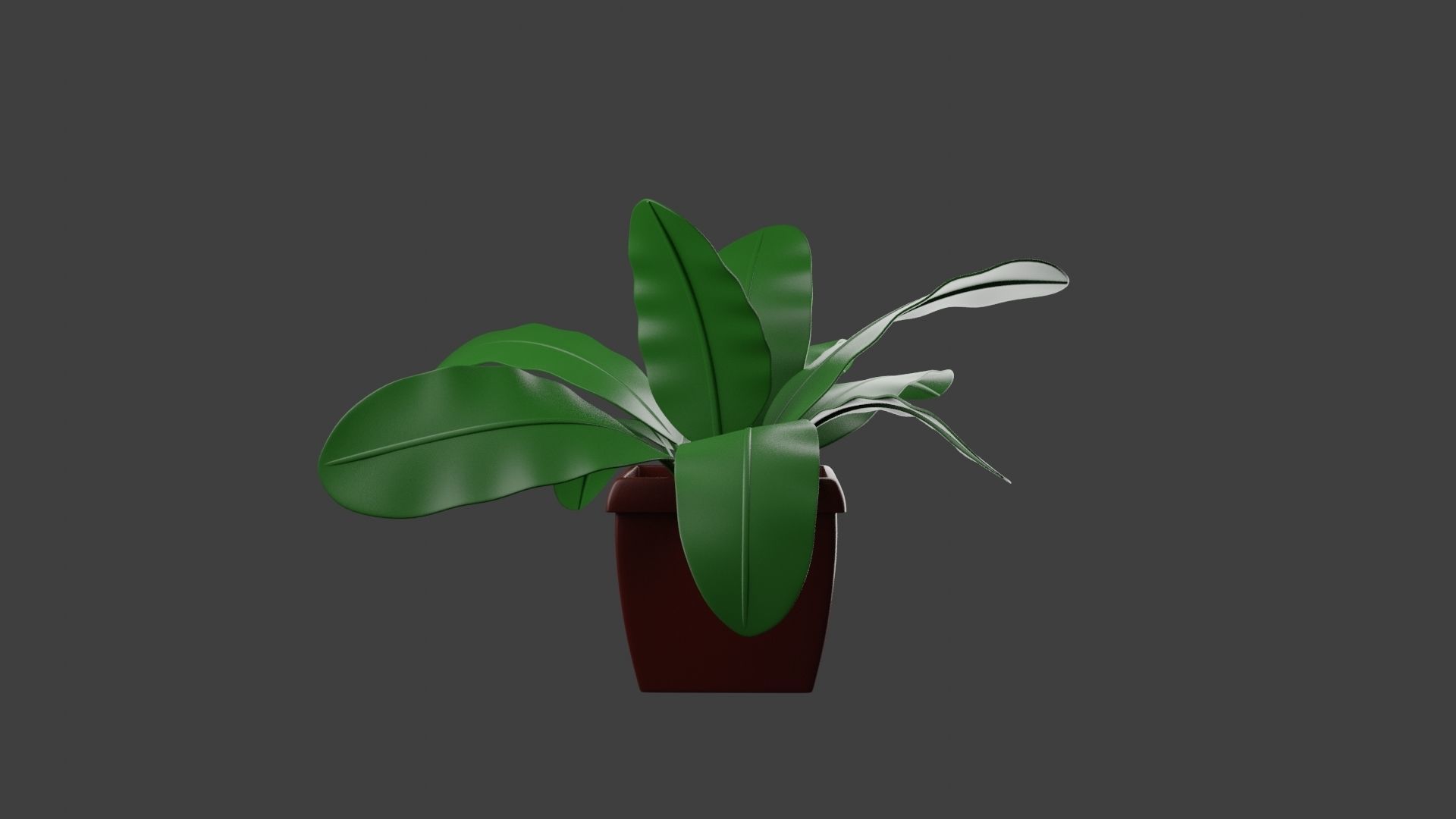 Houseplant 3D Model plant in pot 3D print model_3