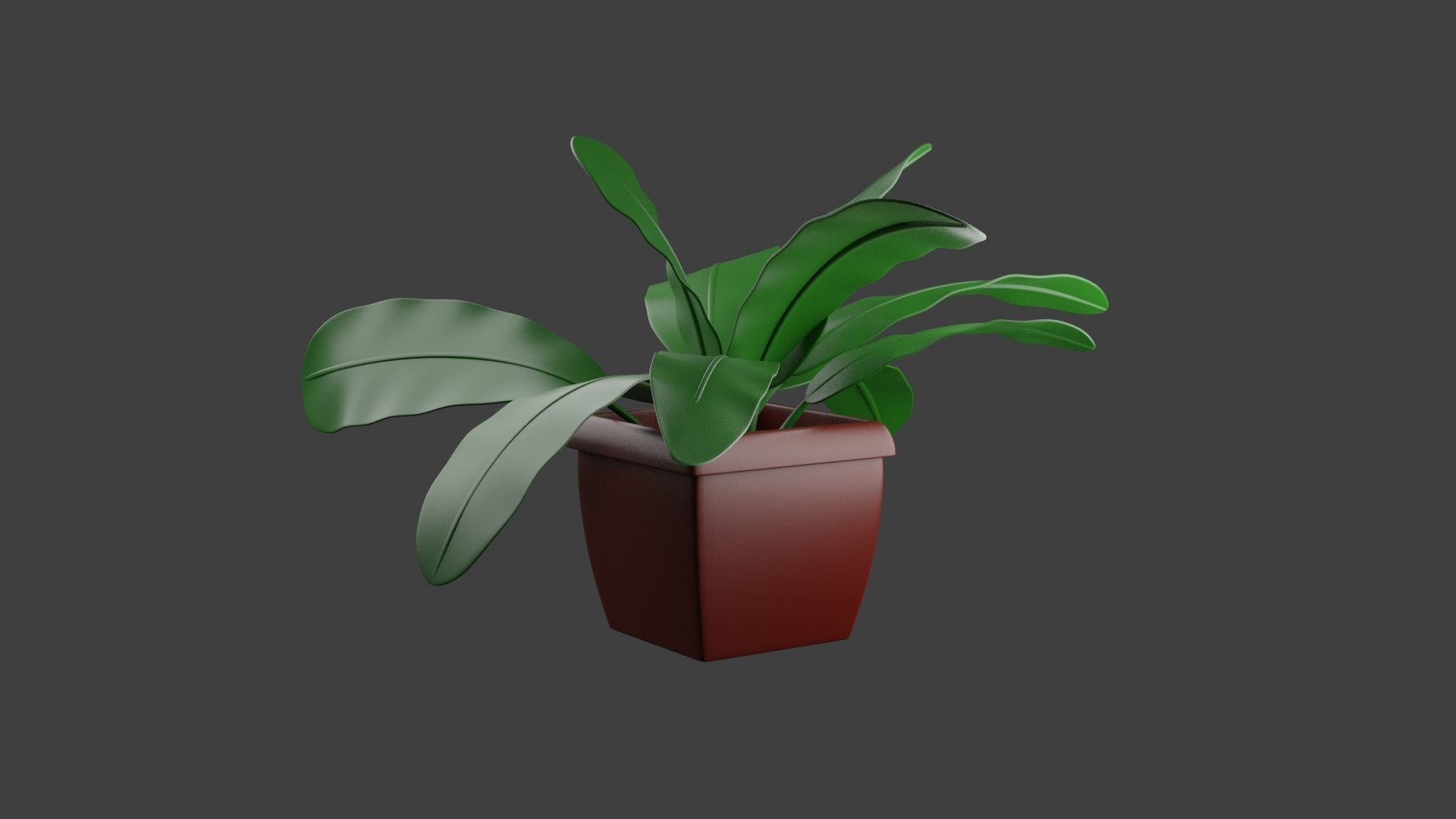 Houseplant 3D Model plant in pot 3D print model_4