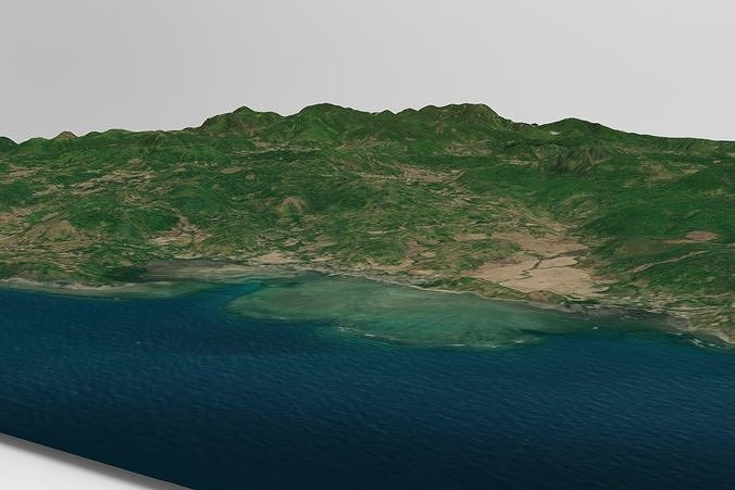 Bawean island Indonesia  3D model 6