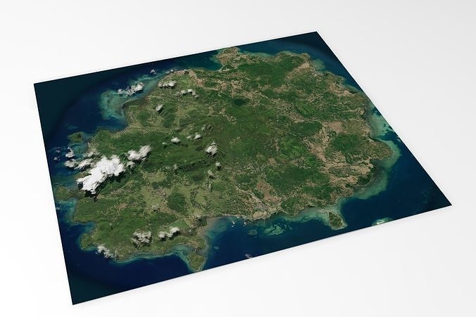Bawean island Indonesia  3D model 3