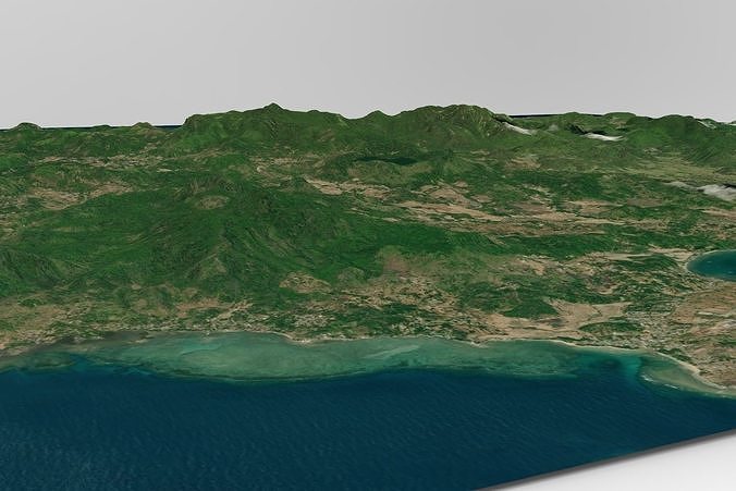 Bawean island Indonesia  3D model 4
