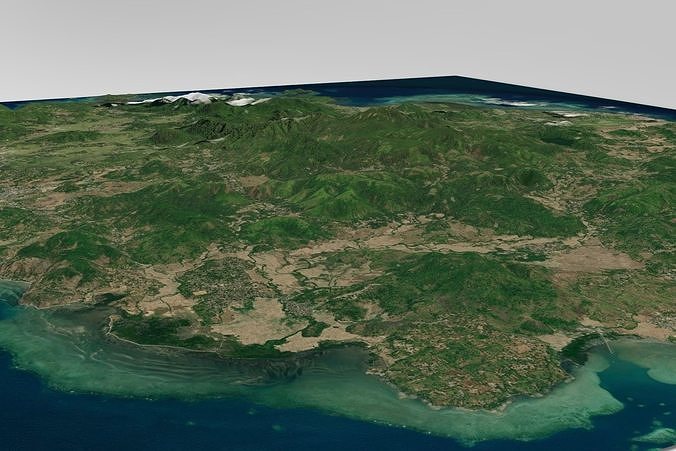 Bawean island Indonesia  3D model 2