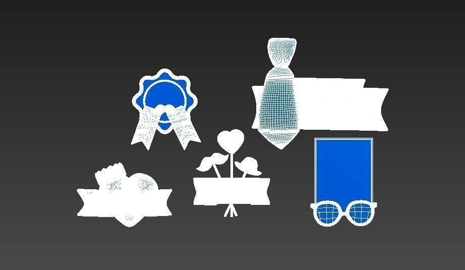 Father Day Set 3D model_87