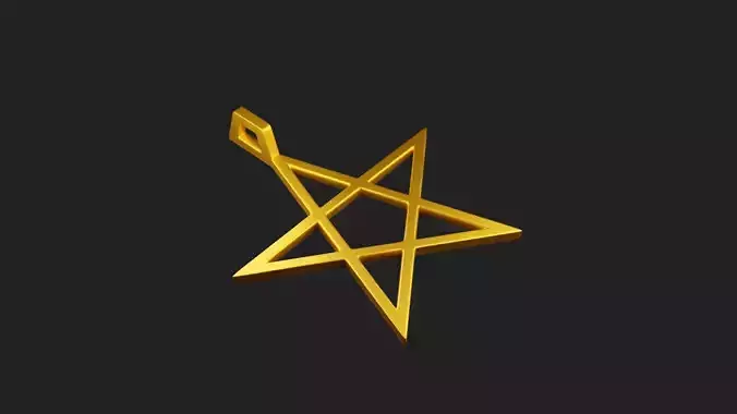 Star Golden Pendant