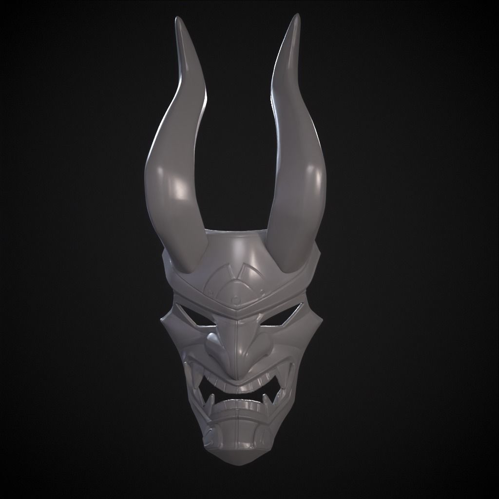 Shogun mask from fortnite 3D print model_9