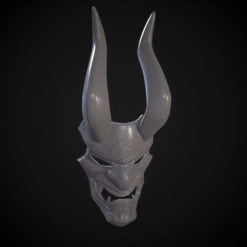 Shogun mask from fortnite 3D print model_16