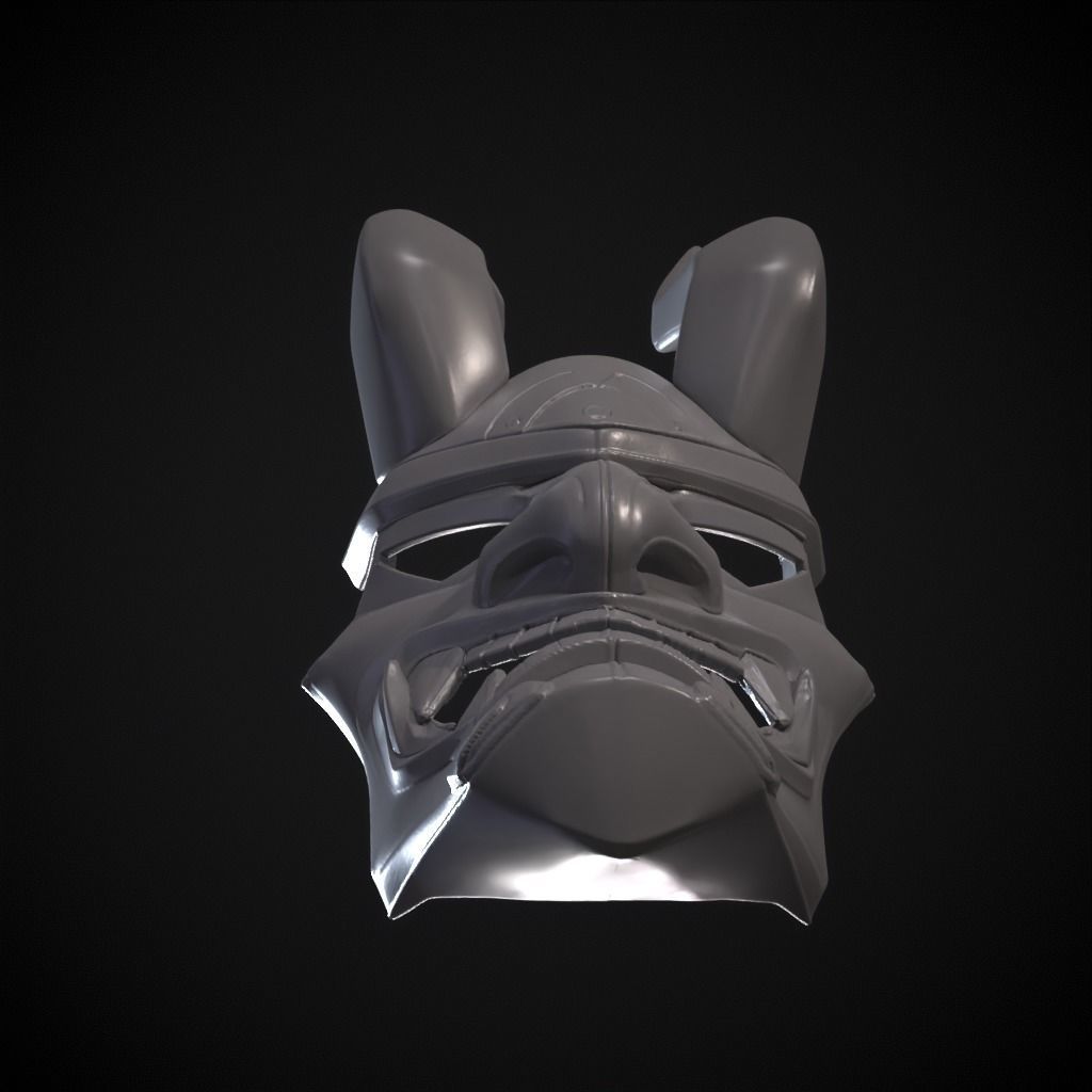 Shogun mask from fortnite 3D print model_23