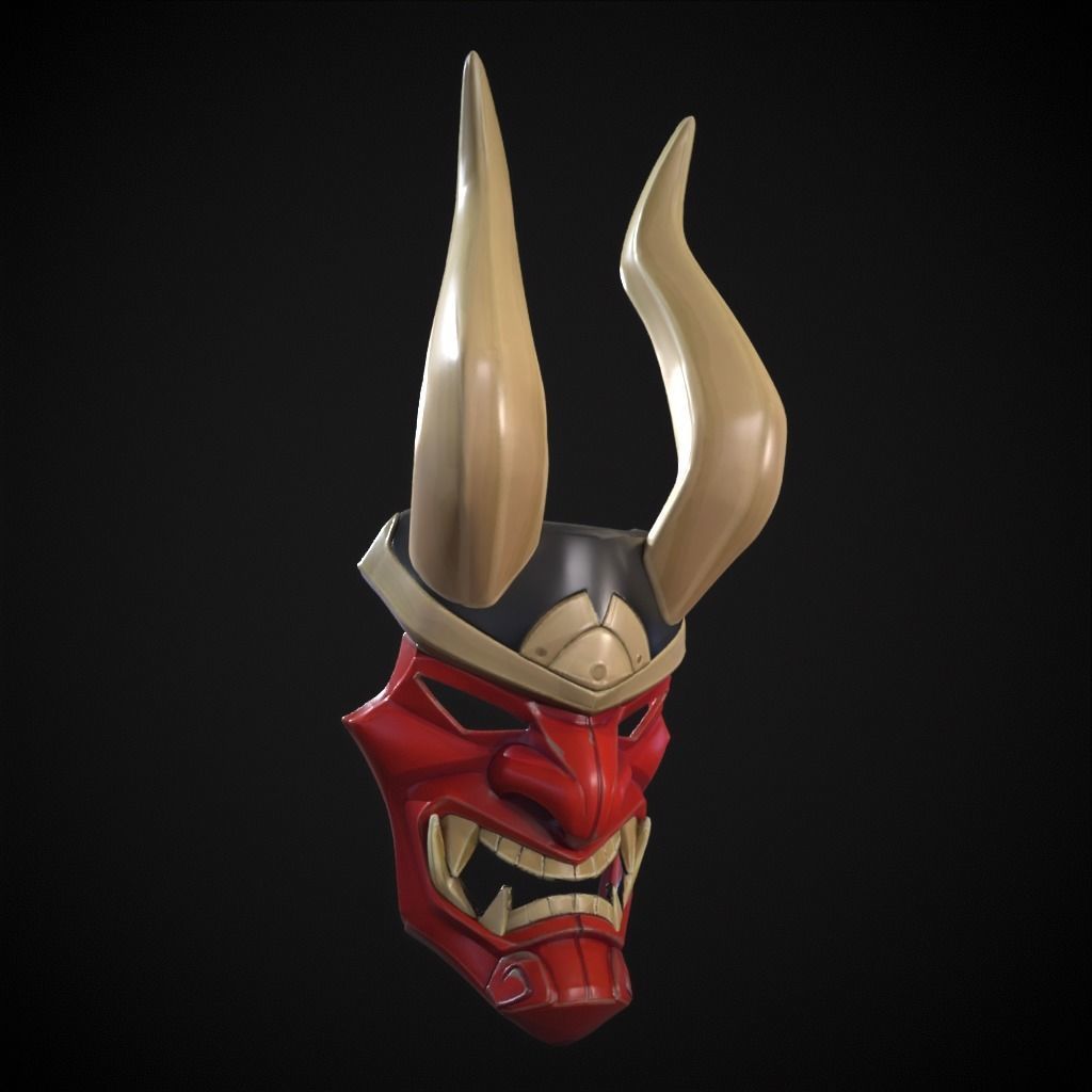 Shogun mask from fortnite 3D print model_5