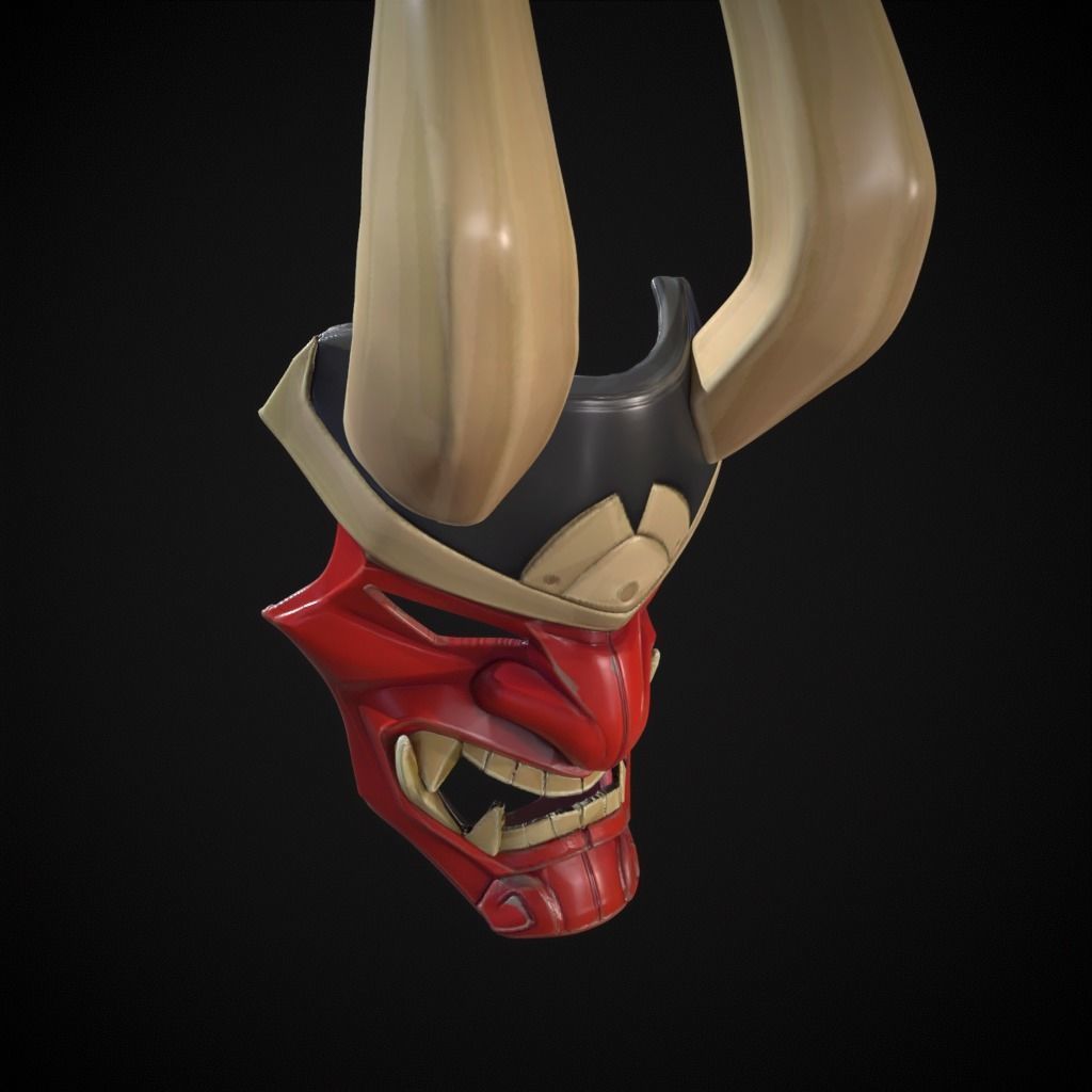 Shogun mask from fortnite 3D print model_6