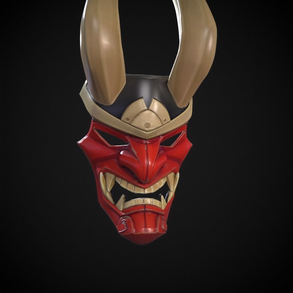 Shogun mask from fortnite 3D print model_3