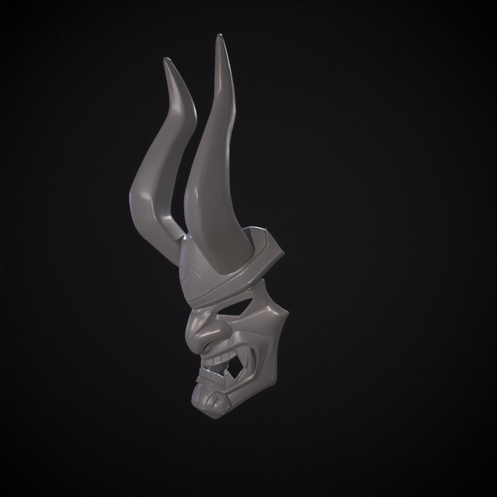 Shogun mask from fortnite 3D print model_15