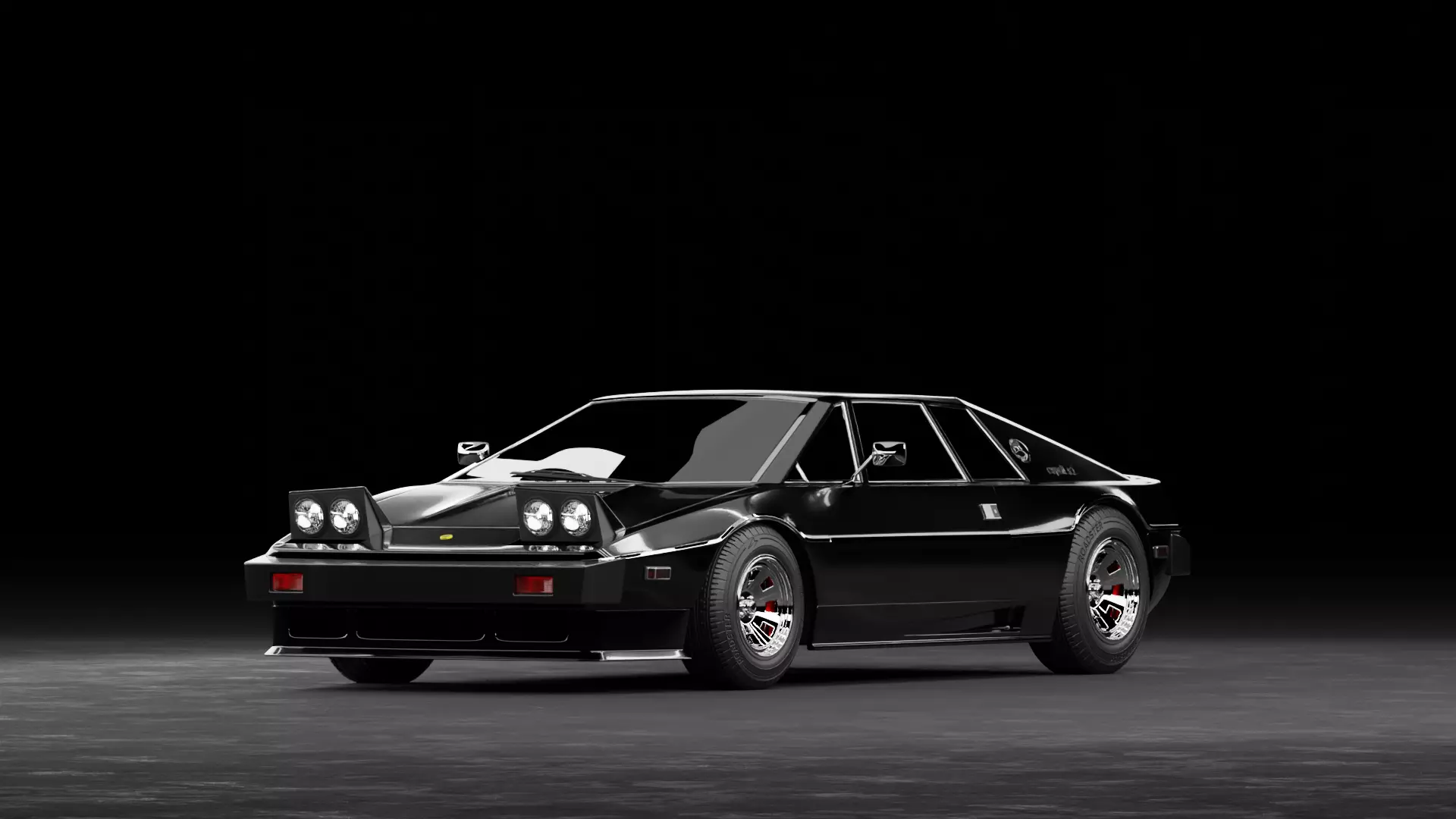 Lotus Esprit S1 Car 3D Model 3D model_0