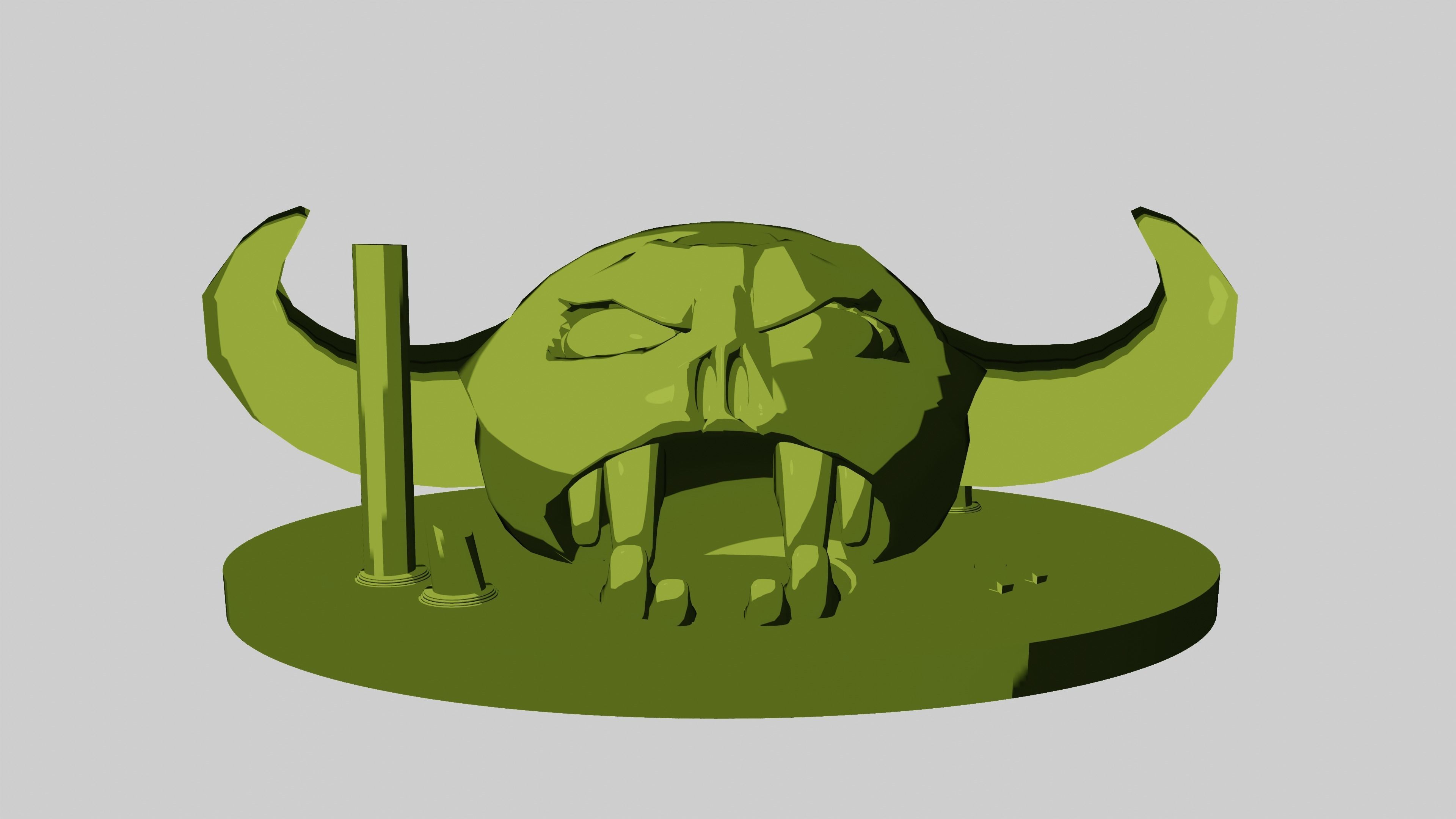 Board game pawn Low-poly 3D model_9