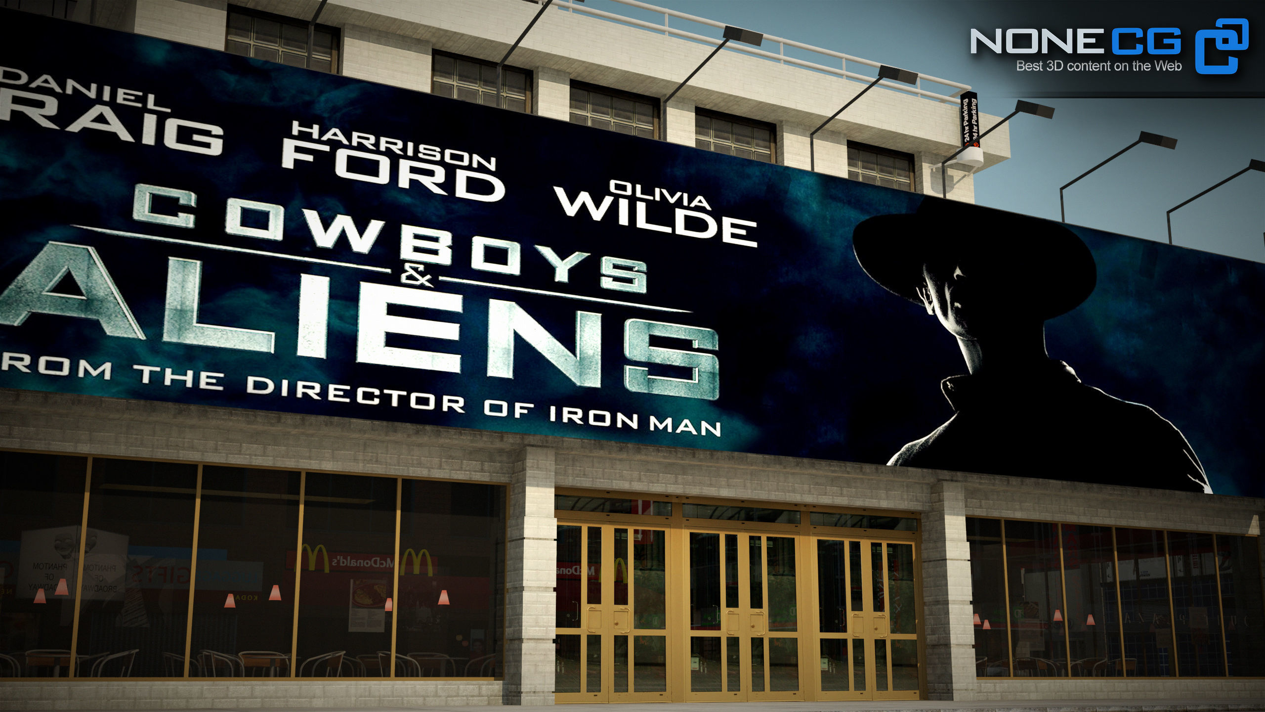 NYC Building Sheraton Manhattan Low-poly 3D model_20