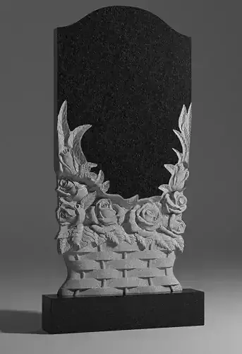 Monument basket gravestone
