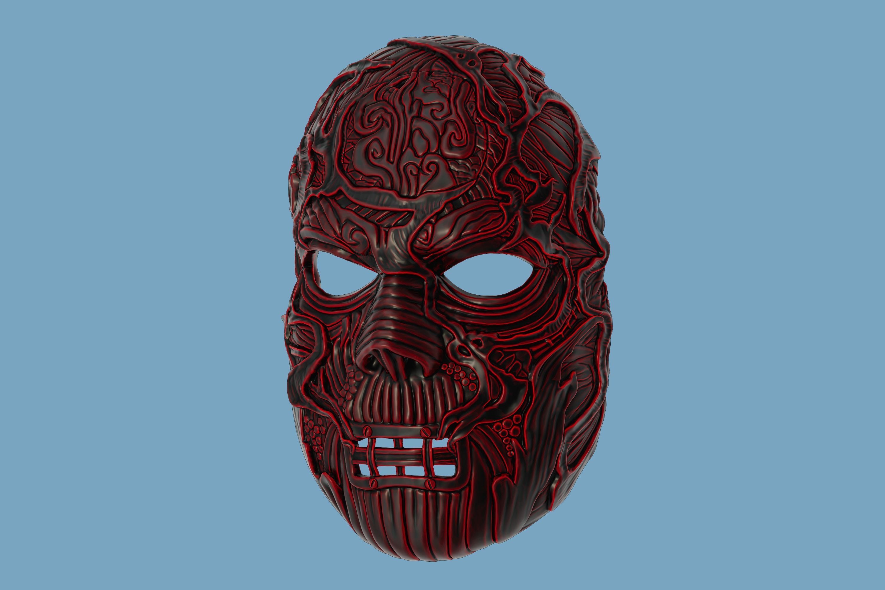 V-Man mask from Slipknot - WANYK Halloween Scary Cosplay Devil 3D print model_10