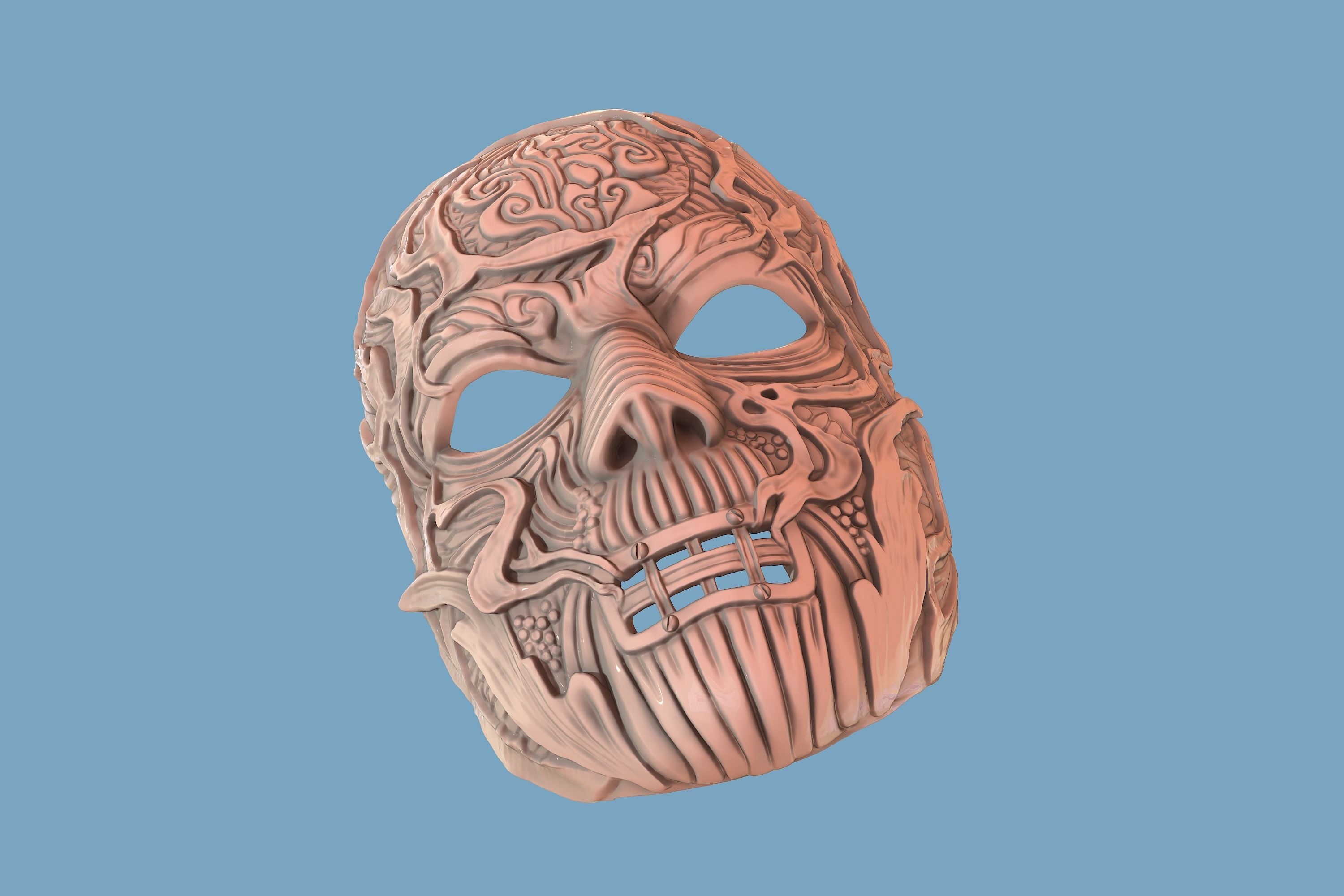 V-Man mask from Slipknot - WANYK Halloween Scary Cosplay Devil 3D print model_6