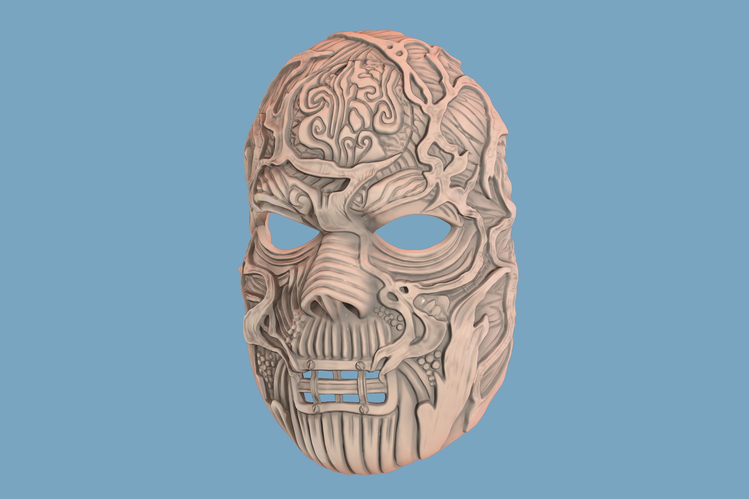 V-Man mask from Slipknot - WANYK Halloween Scary Cosplay Devil 3D print model_2