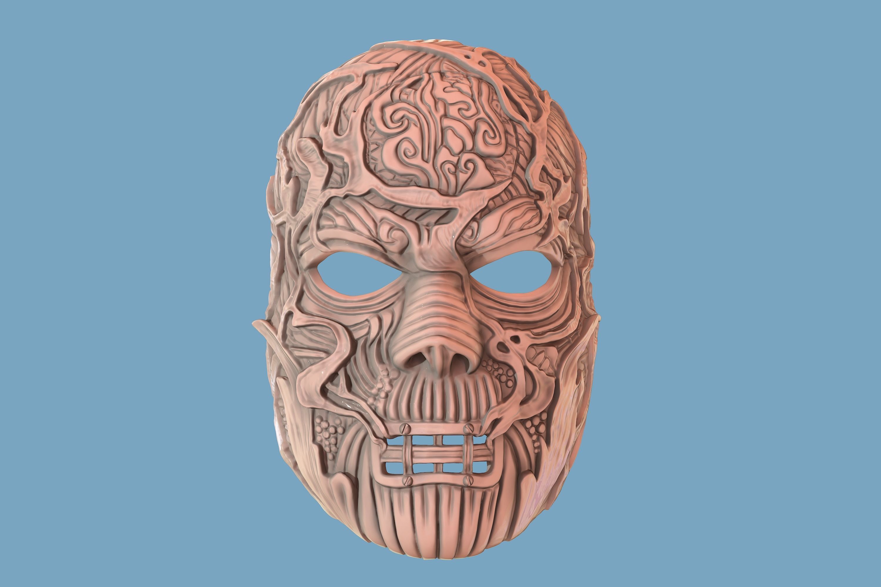 V-Man mask from Slipknot - WANYK Halloween Scary Cosplay Devil 3D print model_4