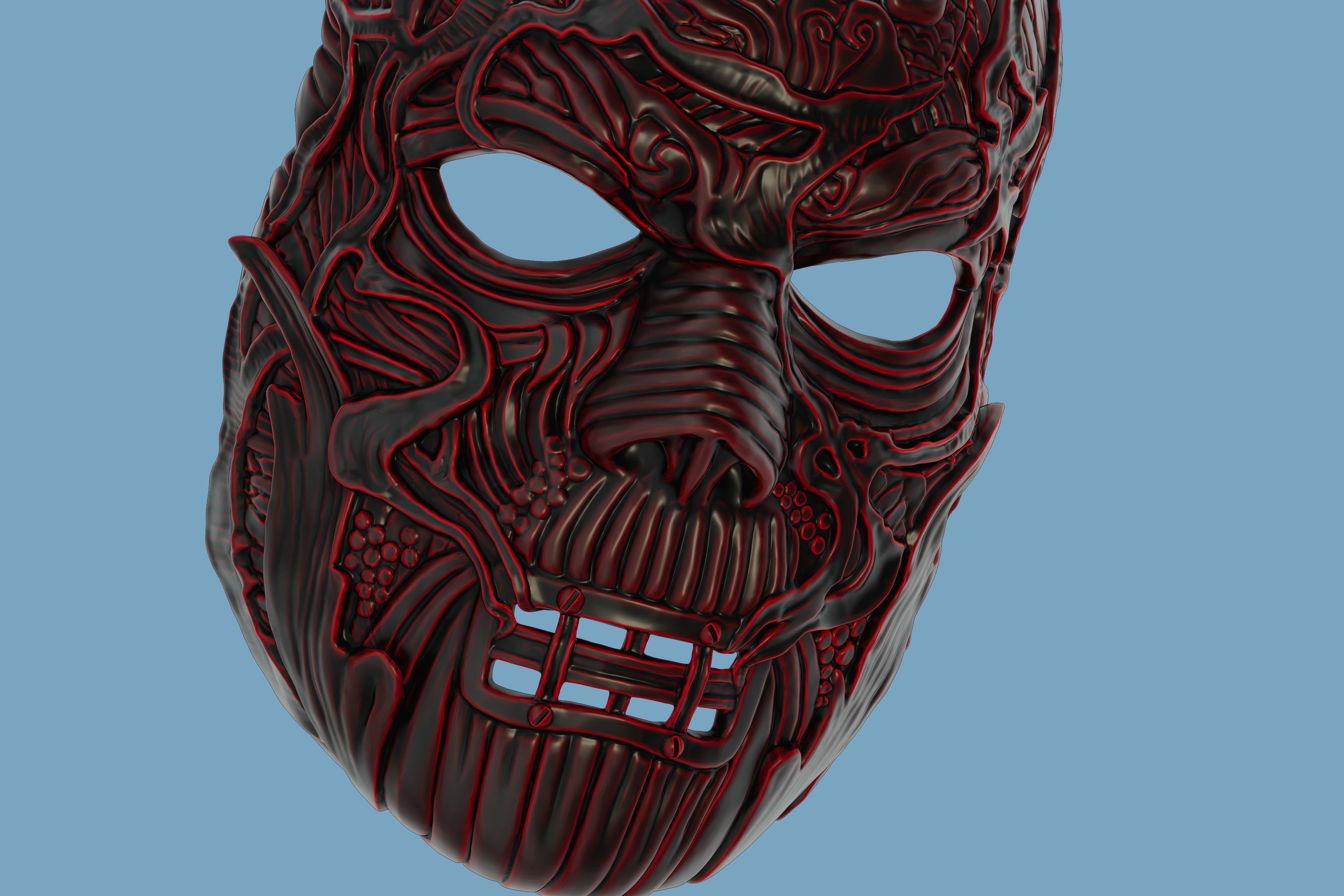 V-Man mask from Slipknot - WANYK Halloween Scary Cosplay Devil 3D print model_9