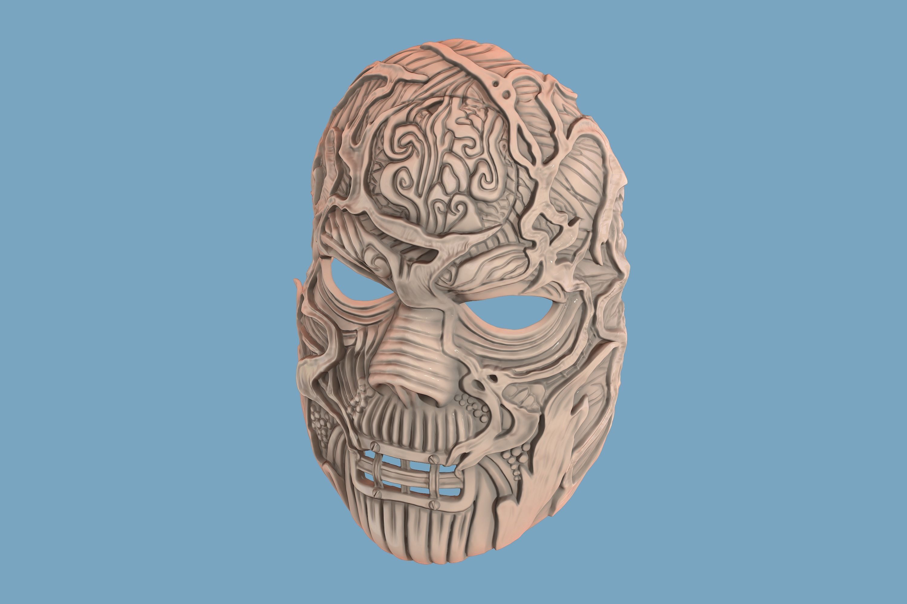 V-Man mask from Slipknot - WANYK Halloween Scary Cosplay Devil 3D print model_1