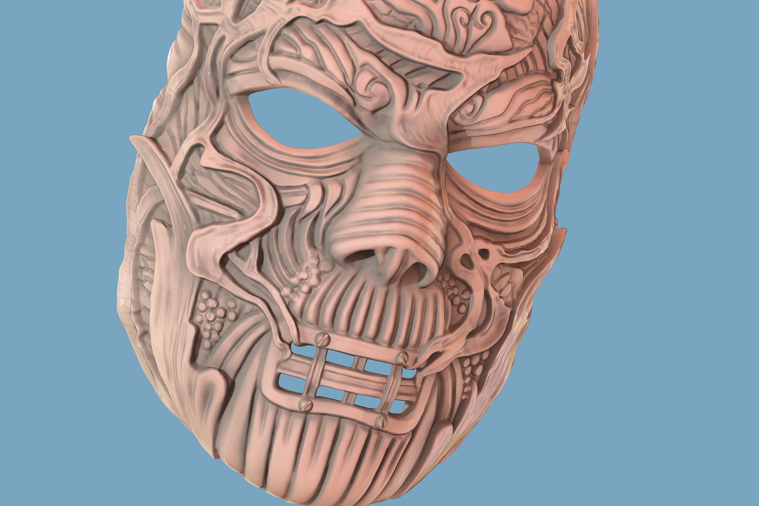 V-Man mask from Slipknot - WANYK Halloween Scary Cosplay Devil 3D print model_3