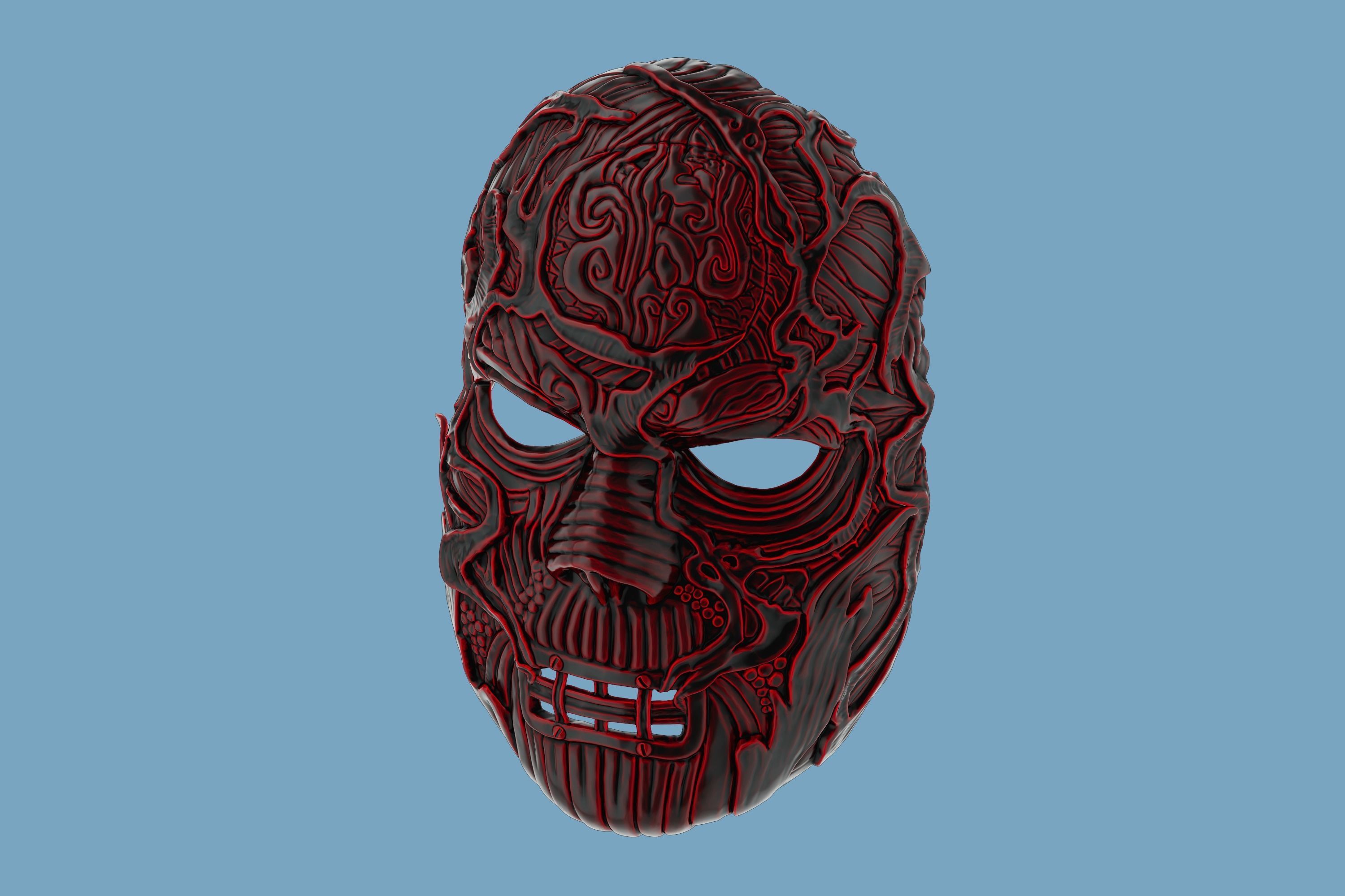 V-Man mask from Slipknot - WANYK Halloween Scary Cosplay Devil 3D print model_8