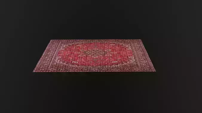 Carpet 3D Model oriental rug