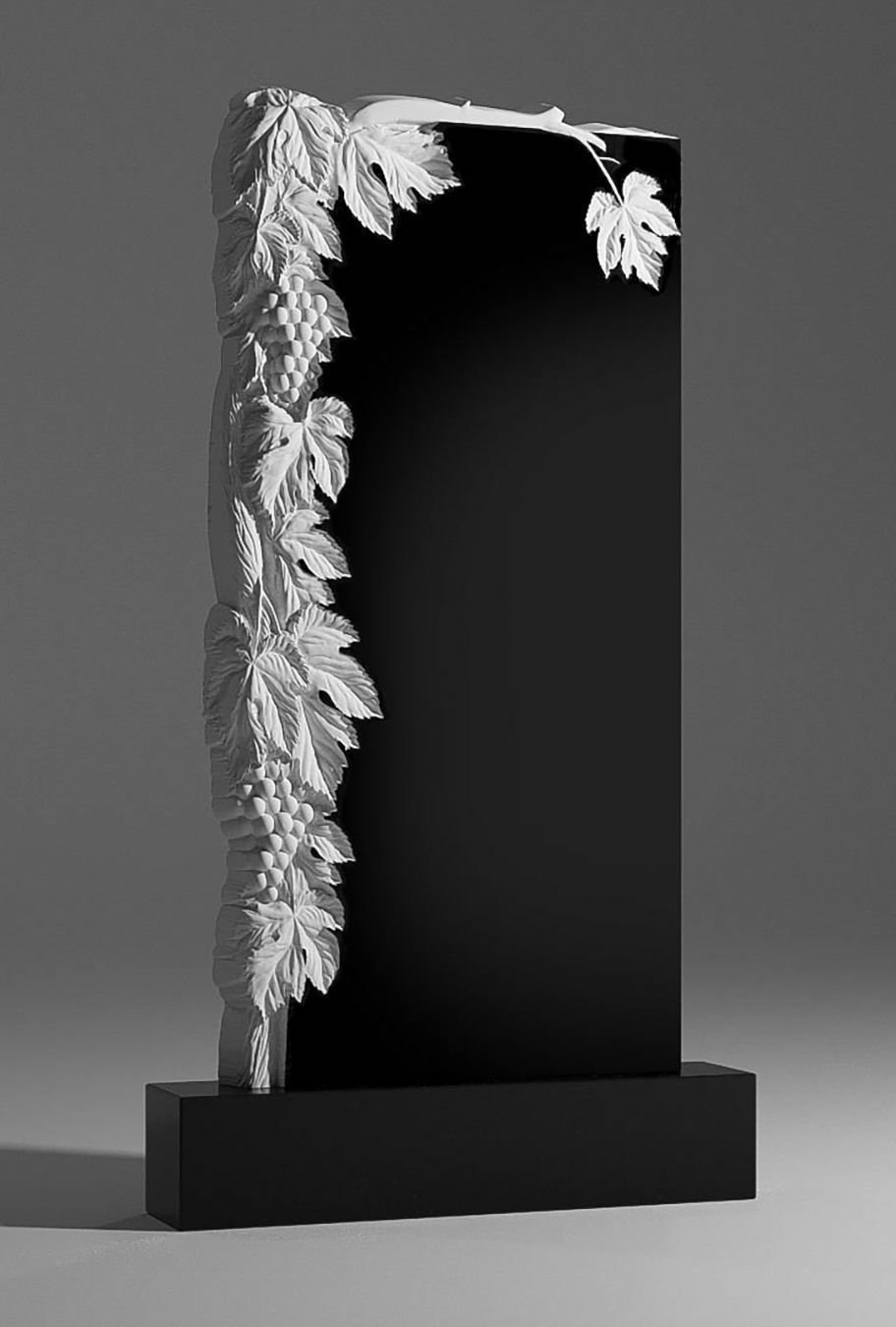 monument plaque with leaves 3D model_3
