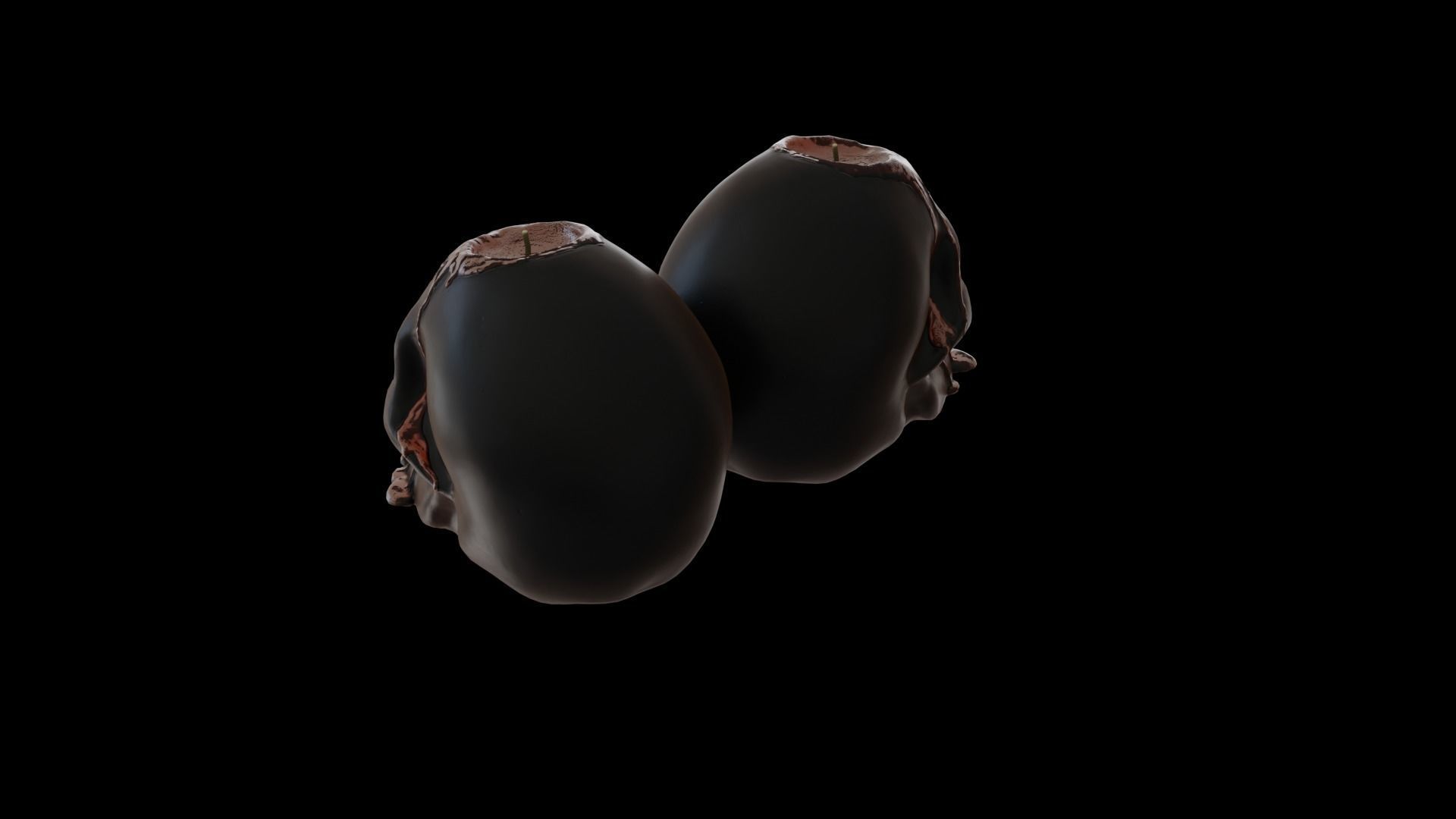 Halloween Bleeding Skull Candle 3D model_5