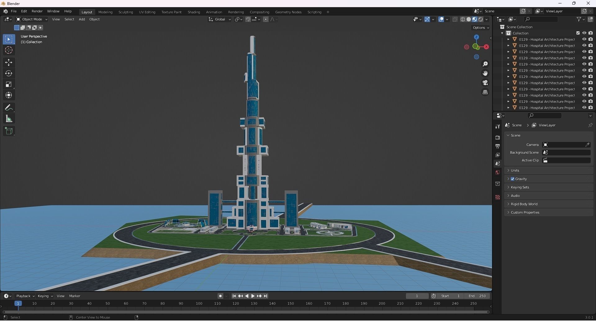 0132 - Skyscraper Architecture Project 3D model_30