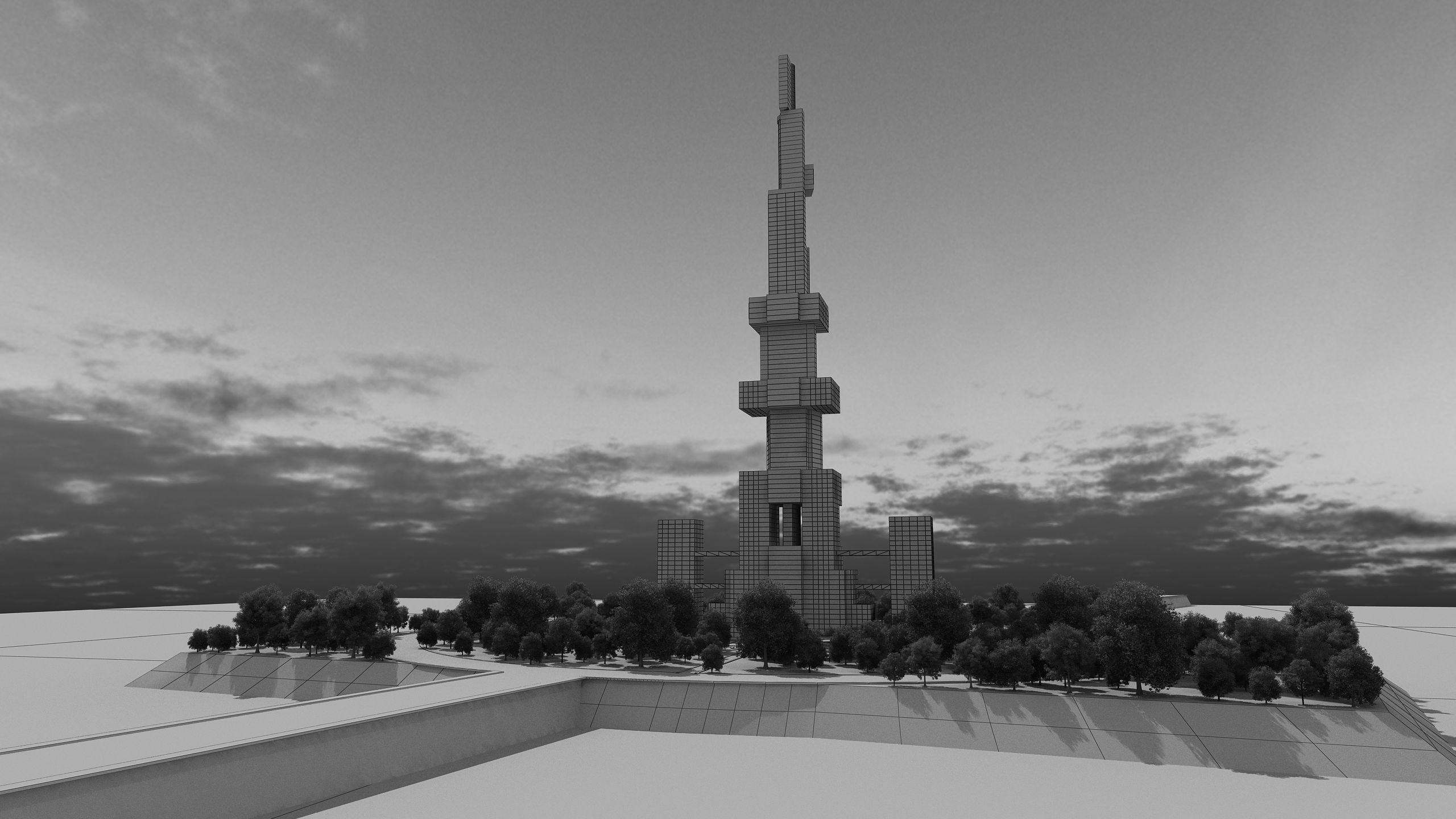 0132 - Skyscraper Architecture Project 3D model_19