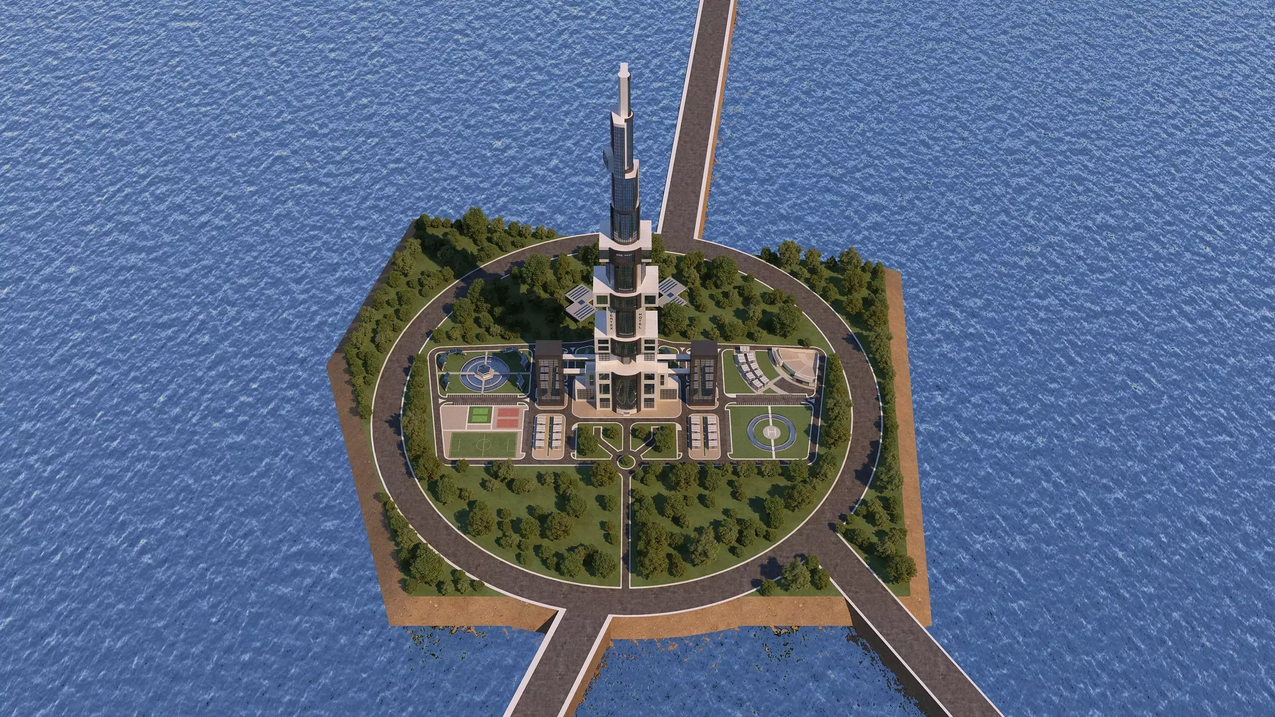 0132 - Skyscraper Architecture Project 3D model_0