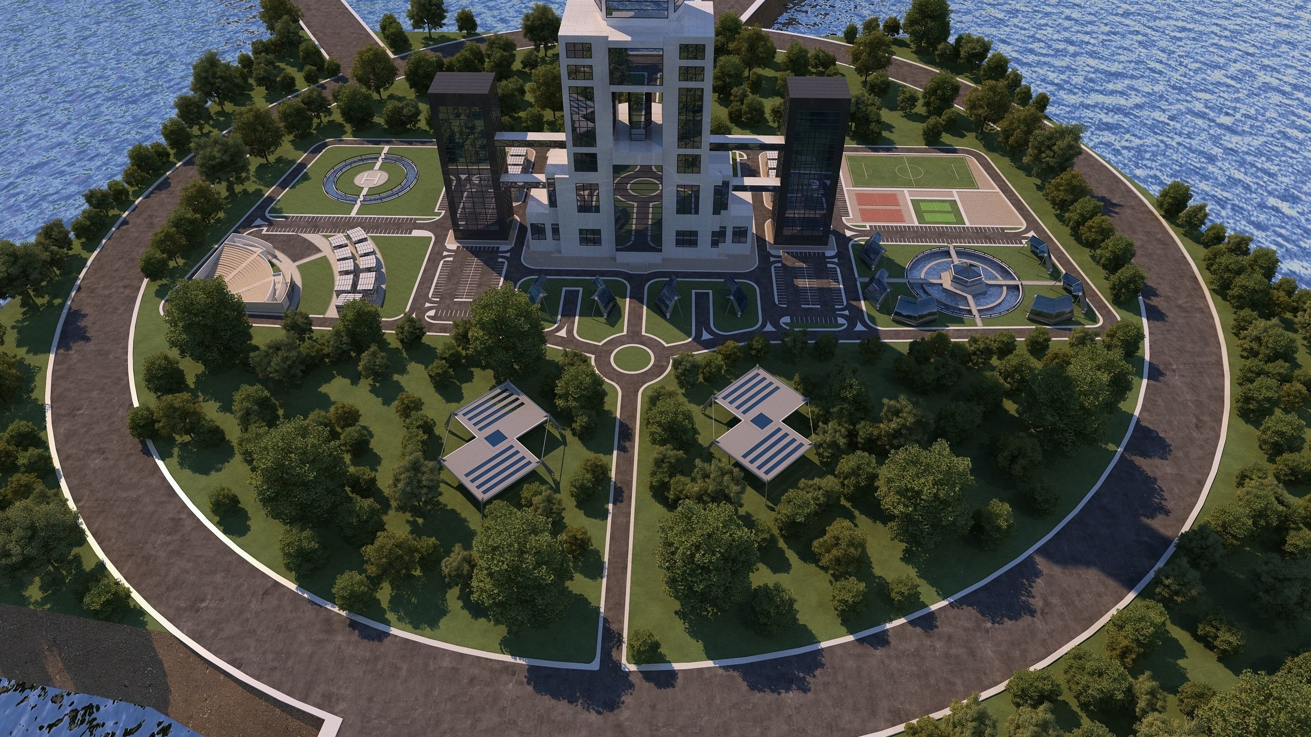 0132 - Skyscraper Architecture Project 3D model_5