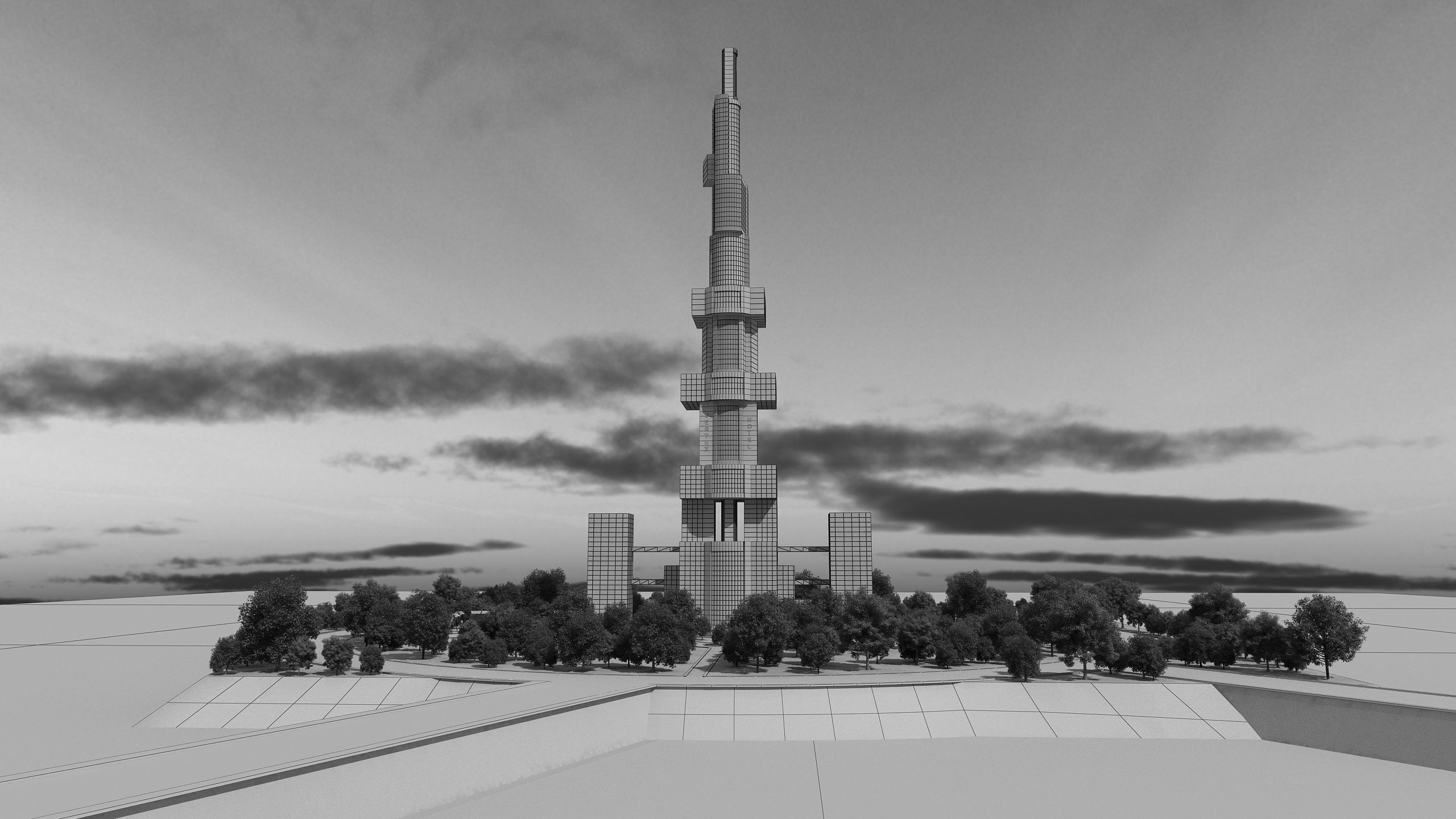 0132 - Skyscraper Architecture Project 3D model_16