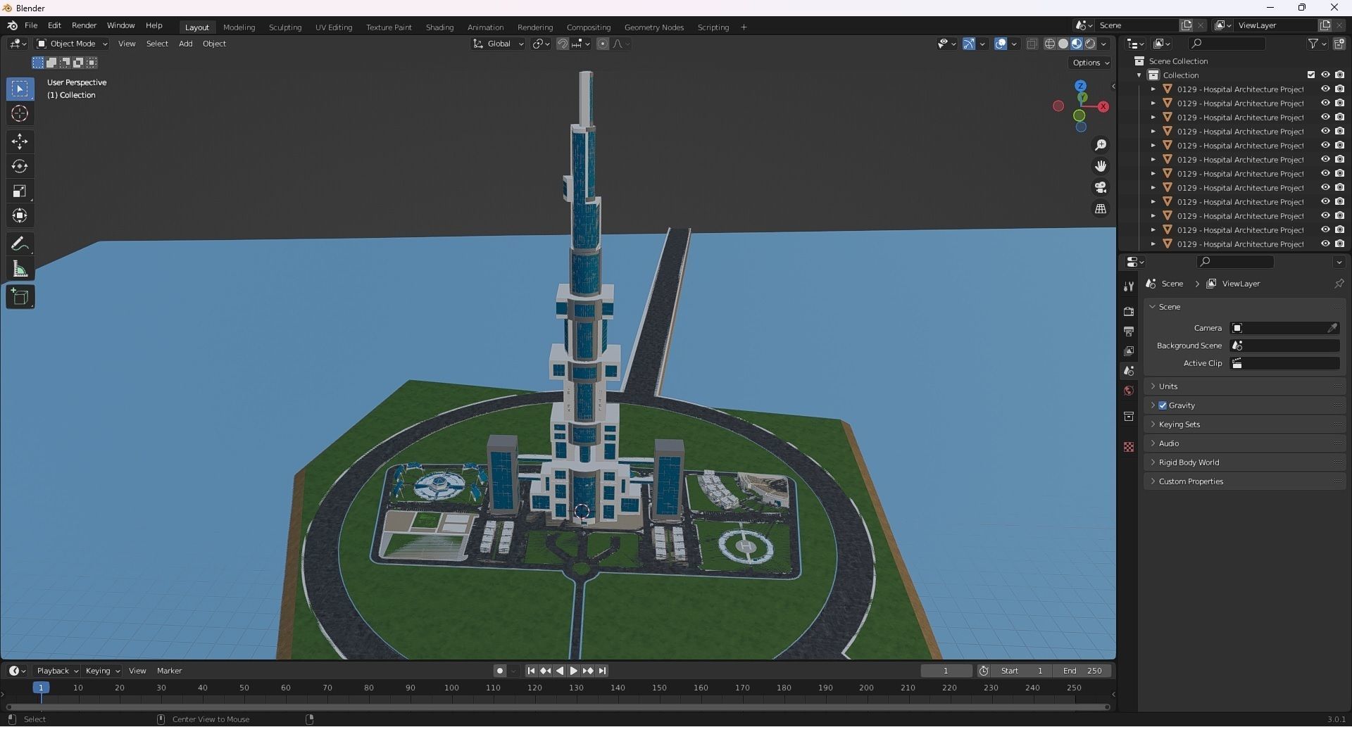 0132 - Skyscraper Architecture Project 3D model_27