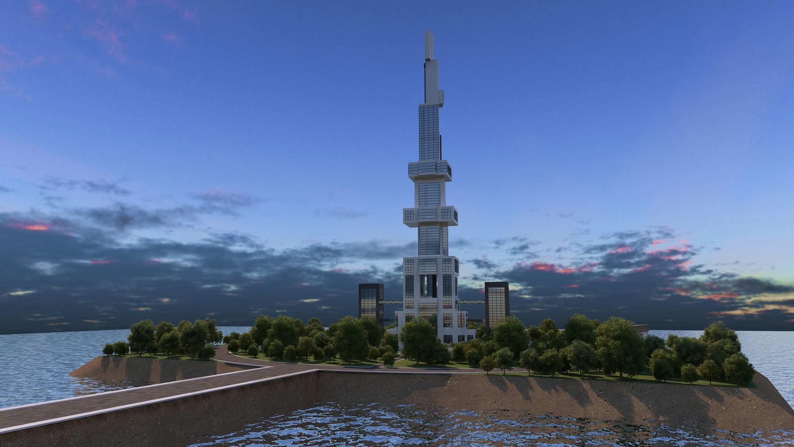 0132 - Skyscraper Architecture Project 3D model_7