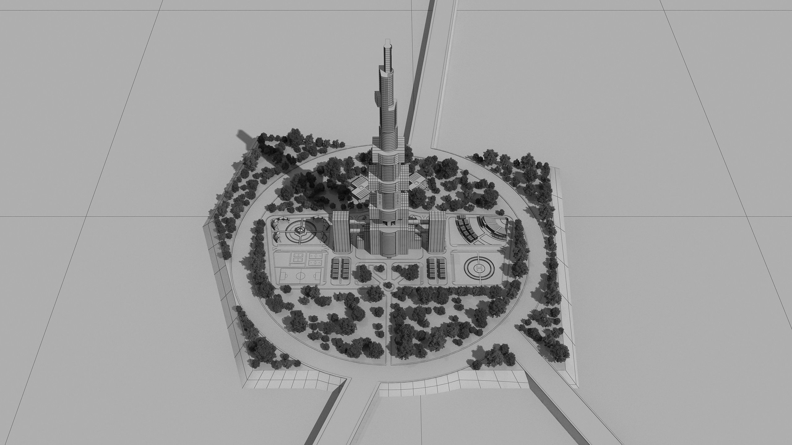 0132 - Skyscraper Architecture Project 3D model_12