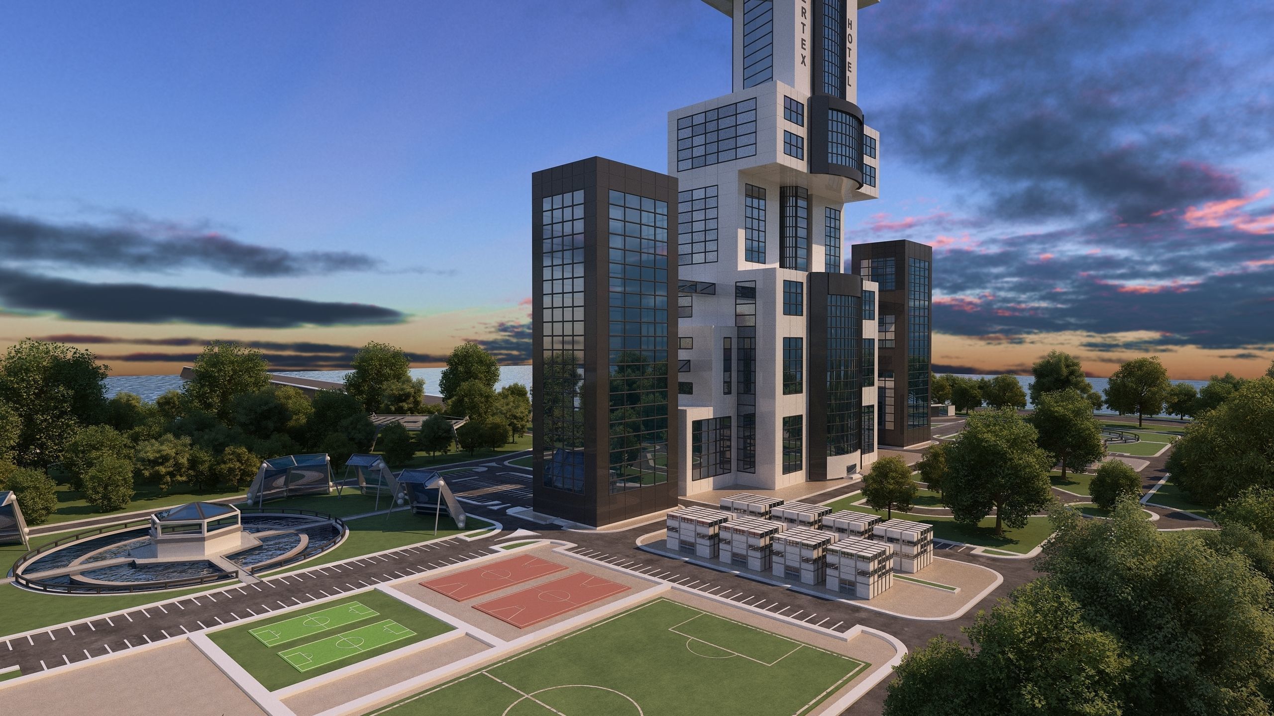 0132 - Skyscraper Architecture Project 3D model_3